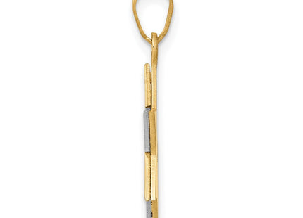 14k Two-tone Star of David Pendant (Style XK686)