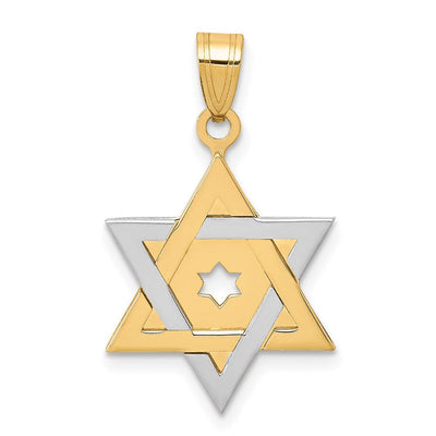 14K gold star pendant