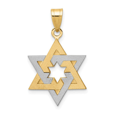 14K gold star pendant