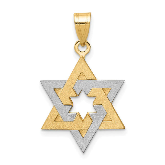 14K gold star pendant
