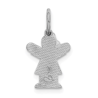 14K White Mini Girl Love Charm