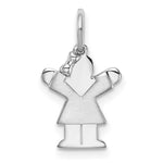 14K White Mini Girl Love Charm view