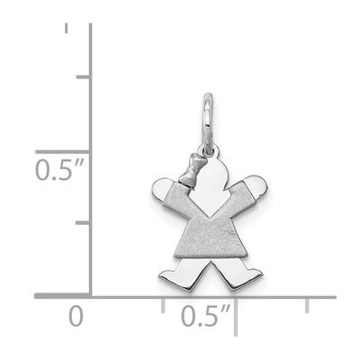 14K White Mini Girl Joy Charm