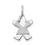 14K White Mini Girl Joy Charm view