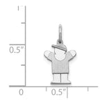 14K White Mini Boy Love Charm view
