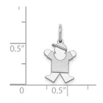 14K White Mini Boy Joy Charm view