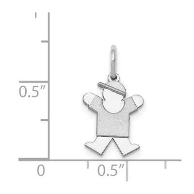 14K White Mini Boy Joy Charm