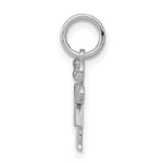 14K White Mini Girl Hugs Charm view