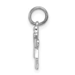 14K White Mini Girl Kiss Charm view