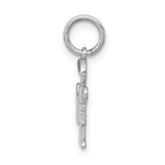 14K White Mini Boy Hugs Charm view