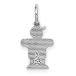 14K White Mini Boy Hugs Charm view