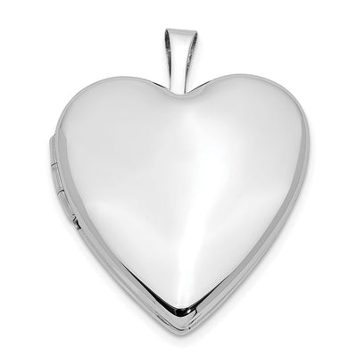 14K white gold locket pendants & charm