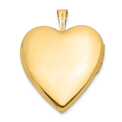 14K Diamond Star Heart Locket