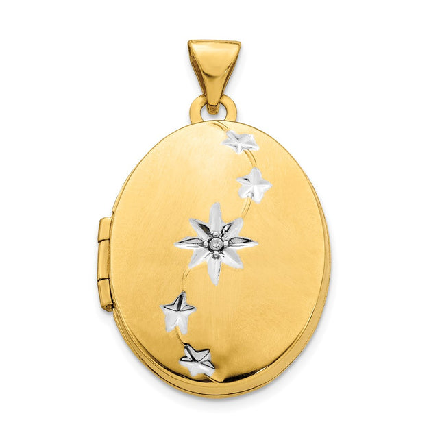14k Yellow & Rhodium Jewelry Style XL785 - Classique Jewelry Inc.