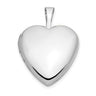 14k White Gold Heart Locket