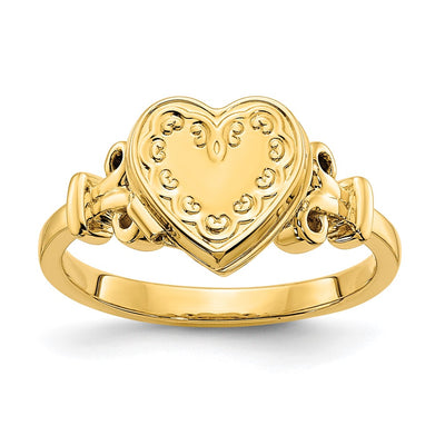14K ( Photos) Heart Locket Size 7 Ring