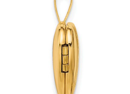14K gold diamond locket pendants & charm, alternate view