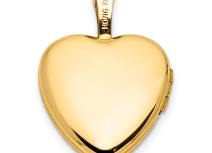 14K gold diamond locket pendants & charm, another view