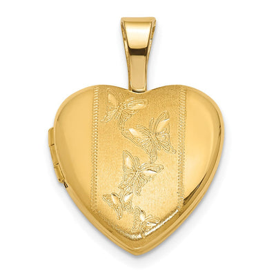 14K gold diamond locket pendants & charm