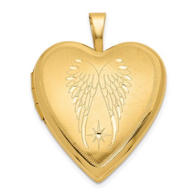 14K gold locket pendants & charm