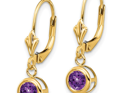 14k Yellow Gold Earrings Style XLB100AM - Classique Jewelry Inc.