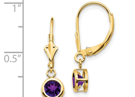 14k Yellow Gold Earrings Style XLB100AM - Classique Jewelry Inc.
