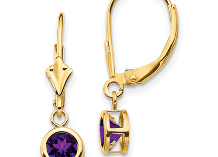 14k Yellow Gold Earrings Style XLB100AM - Classique Jewelry Inc.