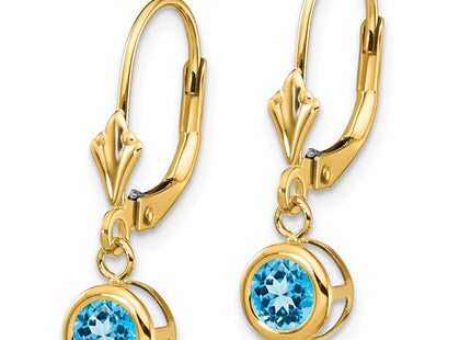 14k Yellow Gold Earrings Style XLB100BT - Classique Jewelry Inc.