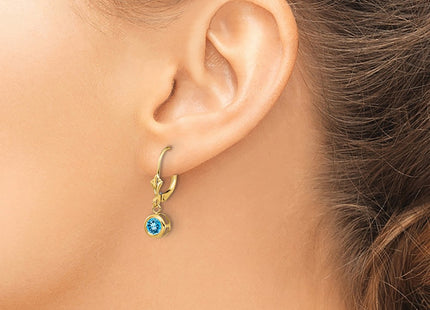 14k Yellow Gold Earrings Style XLB100BT - Classique Jewelry Inc.