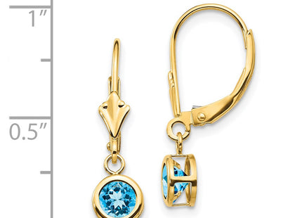 14k Yellow Gold Earrings Style XLB100BT - Classique Jewelry Inc.