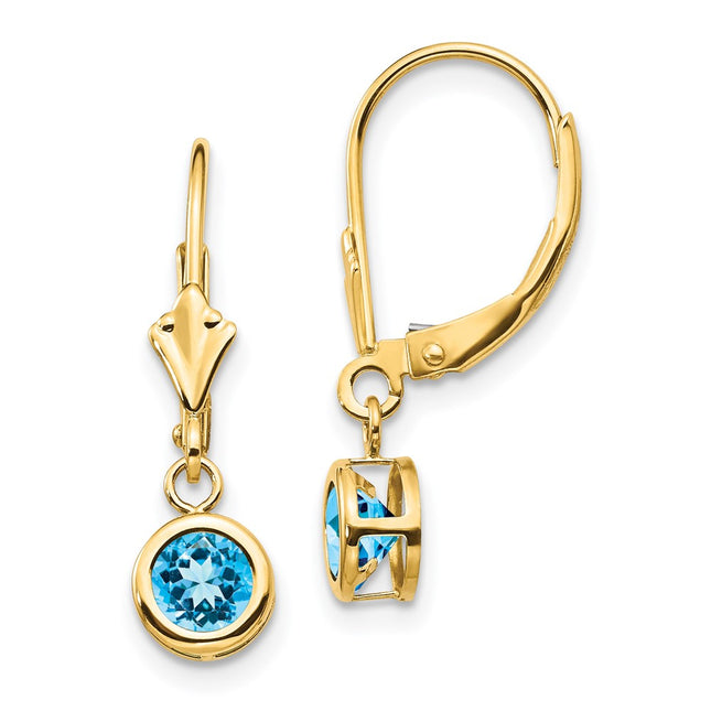 14k Yellow Gold Earrings Style XLB100BT - Classique Jewelry Inc.
