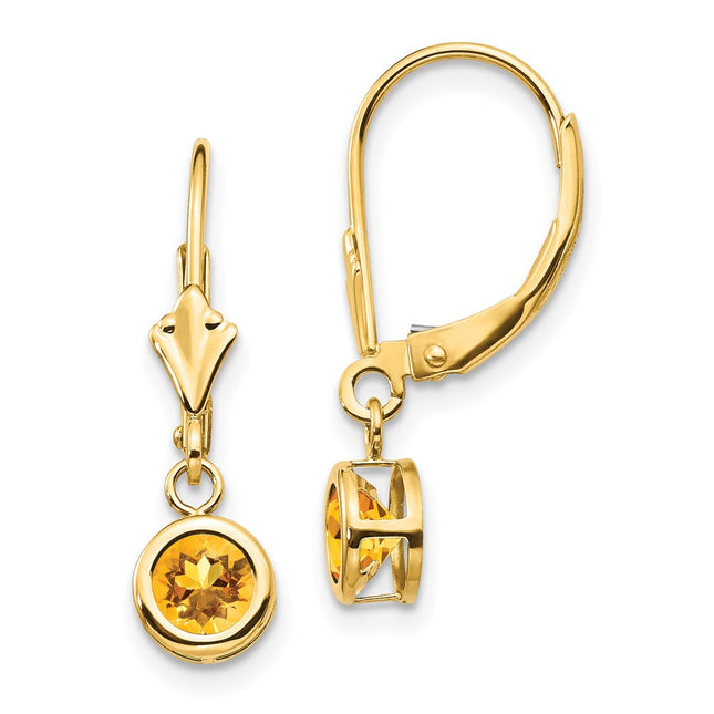 14k Yellow Gold Earrings Style XLB100CI - Classique Jewelry Inc.