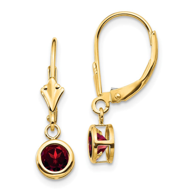 14k Yellow Gold Earrings Style XLB100GA - Classique Jewelry Inc.