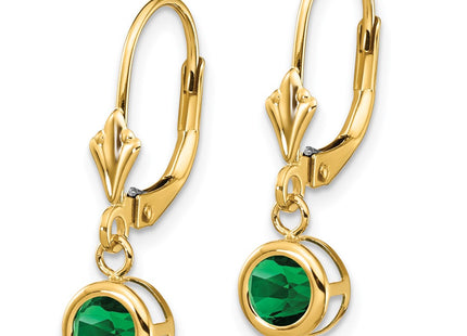 14k Yellow Gold Earrings Style XLB100MS - Classique Jewelry Inc.