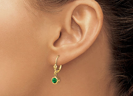 14k Yellow Gold Earrings Style XLB100MS - Classique Jewelry Inc.