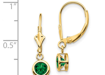 14k Yellow Gold Earrings Style XLB100MS - Classique Jewelry Inc.