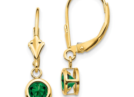 14k Yellow Gold Earrings Style XLB100MS - Classique Jewelry Inc.