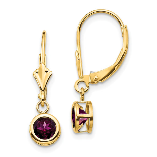 14k Yellow Gold Earrings Style XLB100RG - Classique Jewelry Inc.
