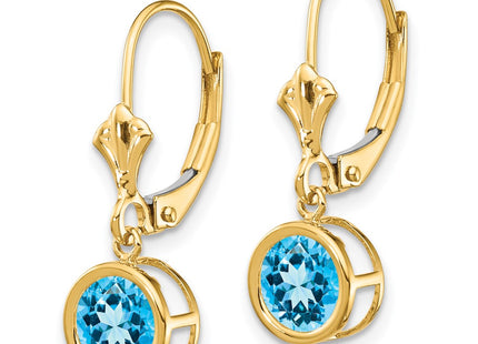14k Yellow Gold Earrings Style XLB101BT - Classique Jewelry Inc.