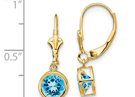 14k Yellow Gold Earrings Style XLB101BT - Classique Jewelry Inc.