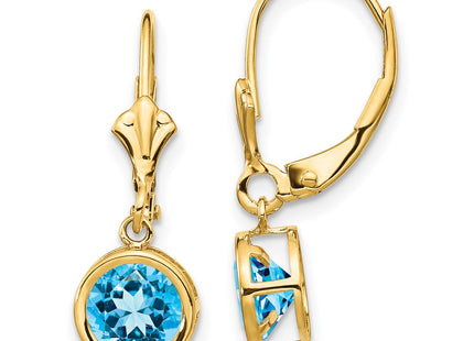 14k Yellow Gold Earrings Style XLB101BT - Classique Jewelry Inc.