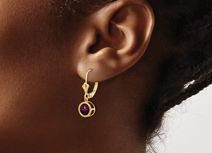 14k Yellow Gold Earrings Style XLB101RG - Classique Jewelry Inc.