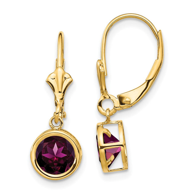 14k Yellow Gold Earrings Style XLB101RG - Classique Jewelry Inc.
