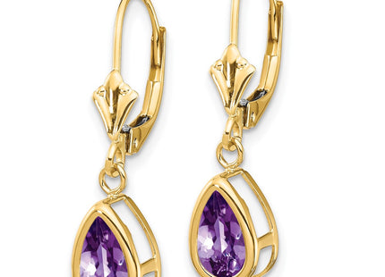 14k Yellow Gold Earrings Style XLB103AM - Classique Jewelry Inc.