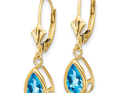 14k Yellow Gold Earrings Style XLB103BT - Classique Jewelry Inc.