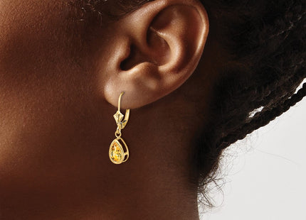 14k Yellow Gold Earrings Style XLB103CI - Classique Jewelry Inc.