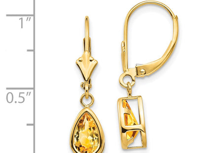 14k Yellow Gold Earrings Style XLB103CI - Classique Jewelry Inc.