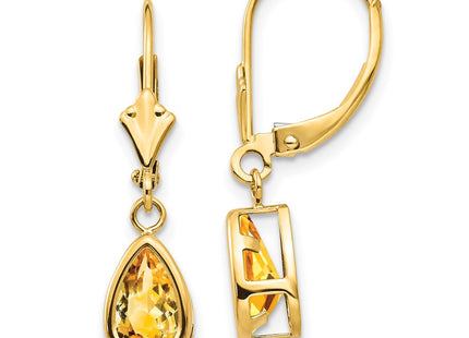 14k Yellow Gold Earrings Style XLB103CI - Classique Jewelry Inc.
