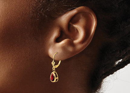 14k Yellow Gold Earrings Style XLB103GA - Classique Jewelry Inc.