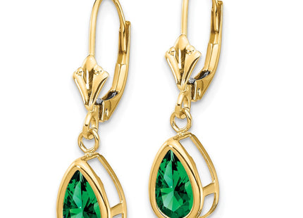 14k Yellow Gold Earrings Style XLB103MS - Classique Jewelry Inc.